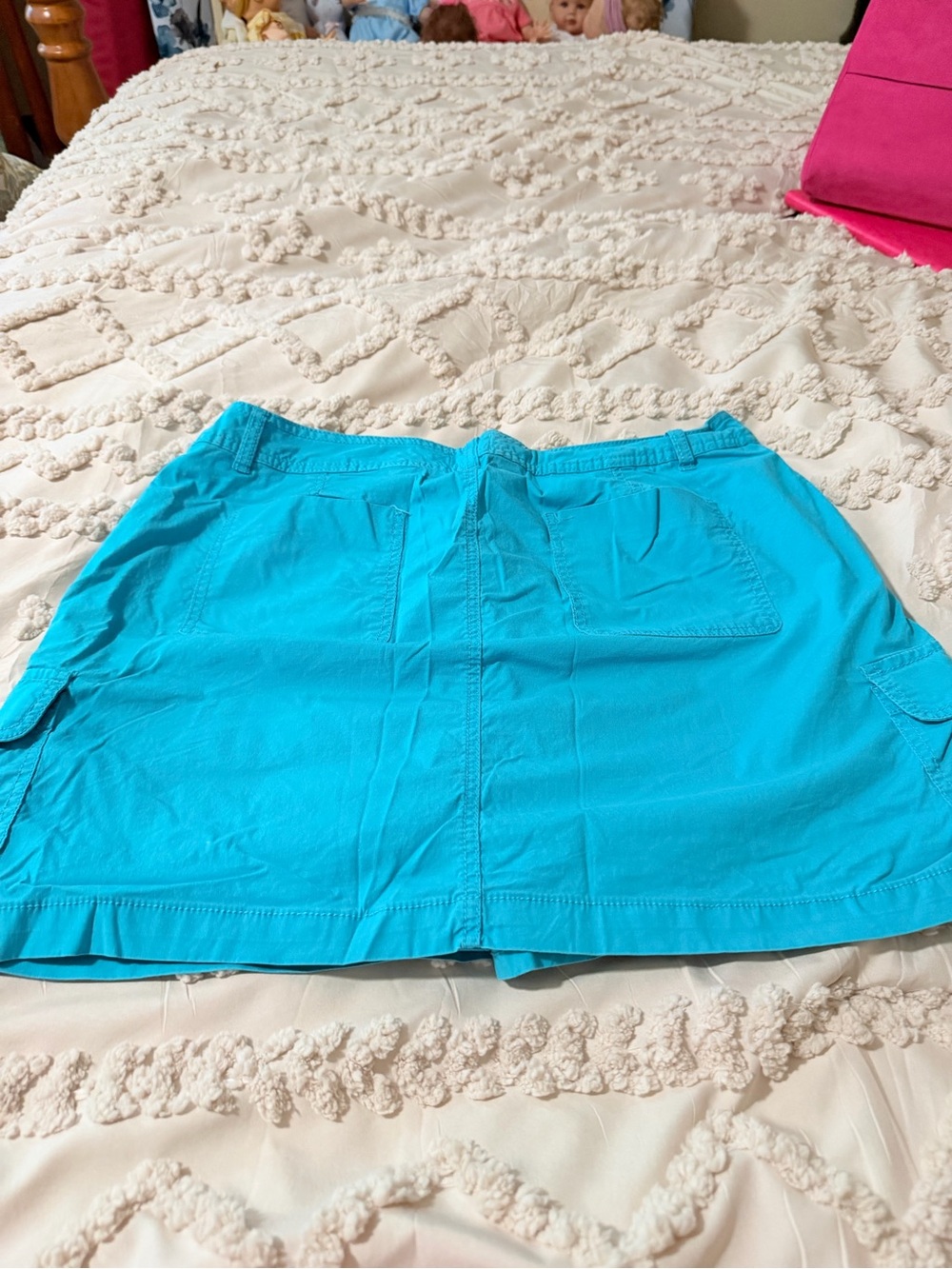 Bright Turquoise Casual Skort - Picture 6 of 6